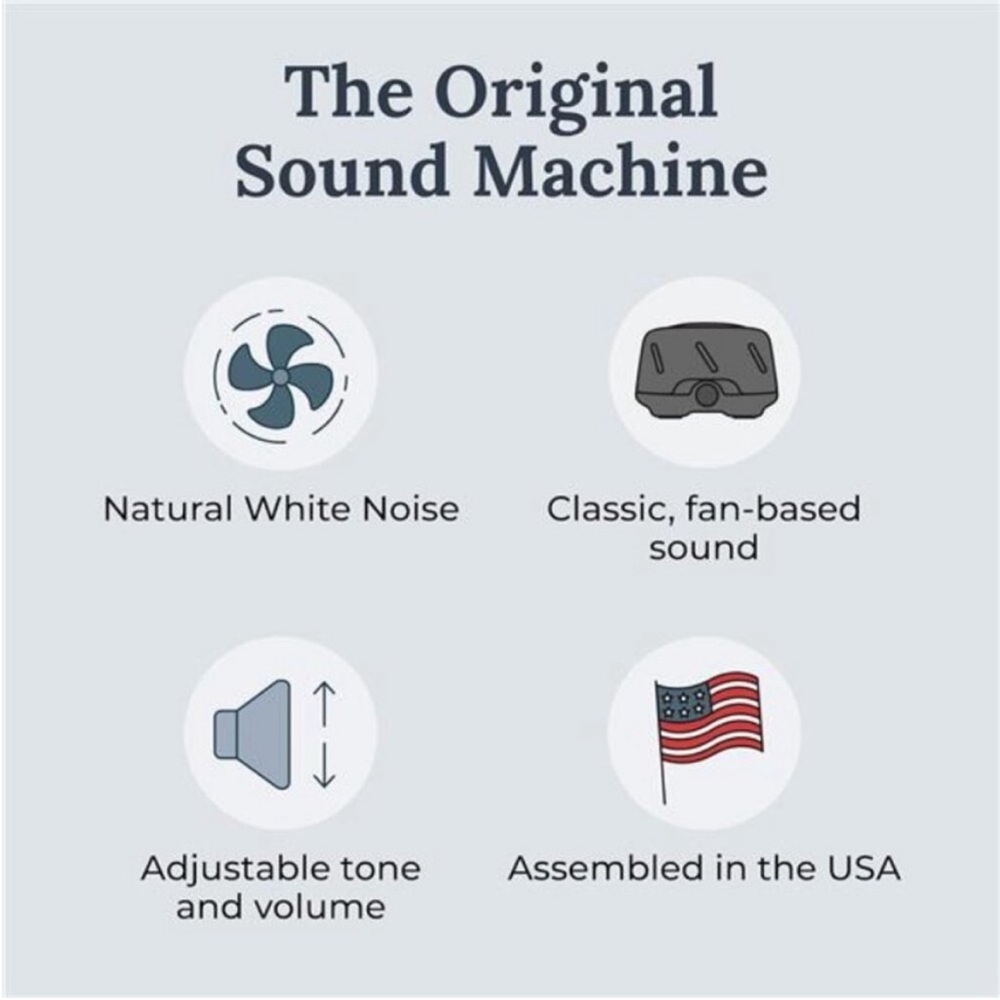 Yogasleep Dohm Uno White Noise Machine Portable Fan New - Picture 2 of 4